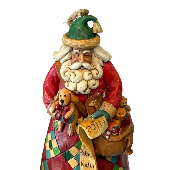 Jim Shore Santa He Knows Naughty & Nice Holiday Christmas Ornament 2006 4005789 - Picture 11 of 12